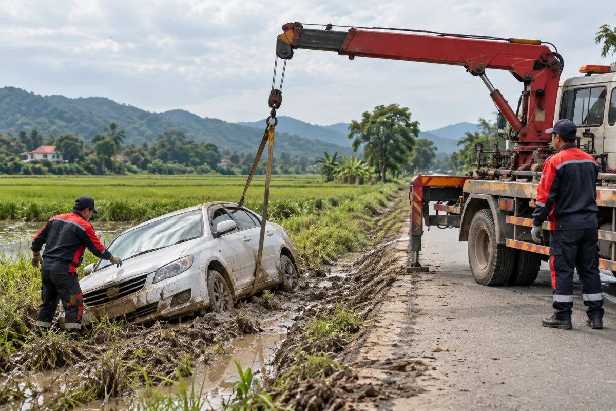 Cứu hộ tai nạn, xe sa lầy